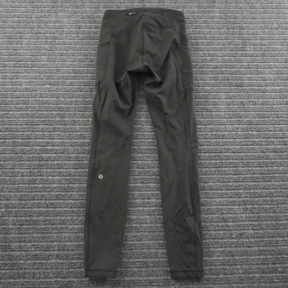 Lululemon Leggings Womens 4 Black Pocket Athletic Running